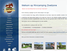 Tablet Screenshot of minicampingzwetzone.nl